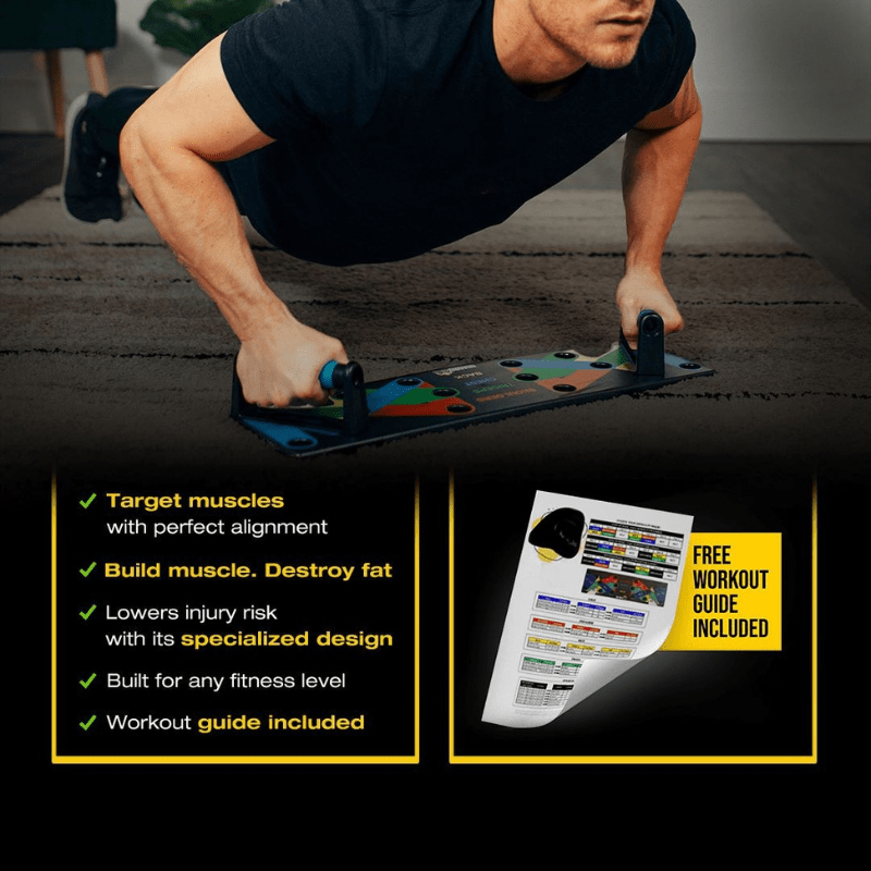 Entraîneur de Pompes Ergonomique - Confort et Efficacité pour Haut du Corps