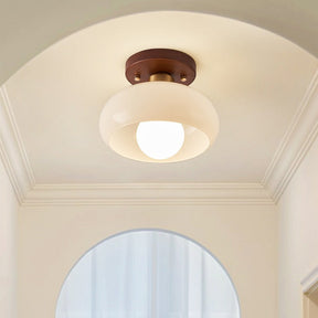 Lampe de Plafond Bauhaus Crème - Design Minimaliste et Élégant