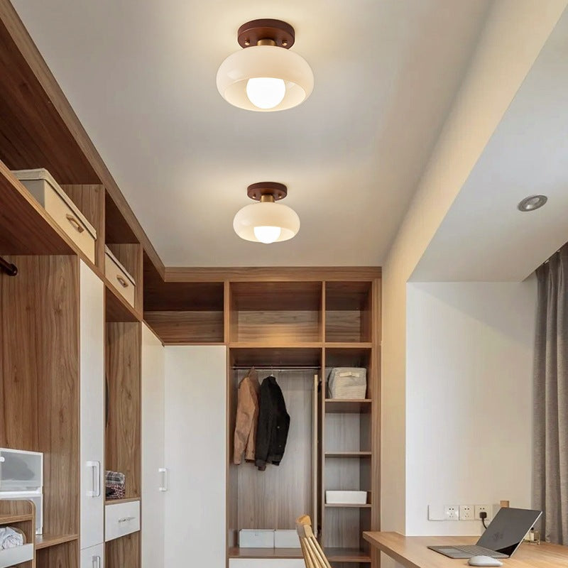 Lampe de Plafond Bauhaus Crème - Design Minimaliste et Élégant