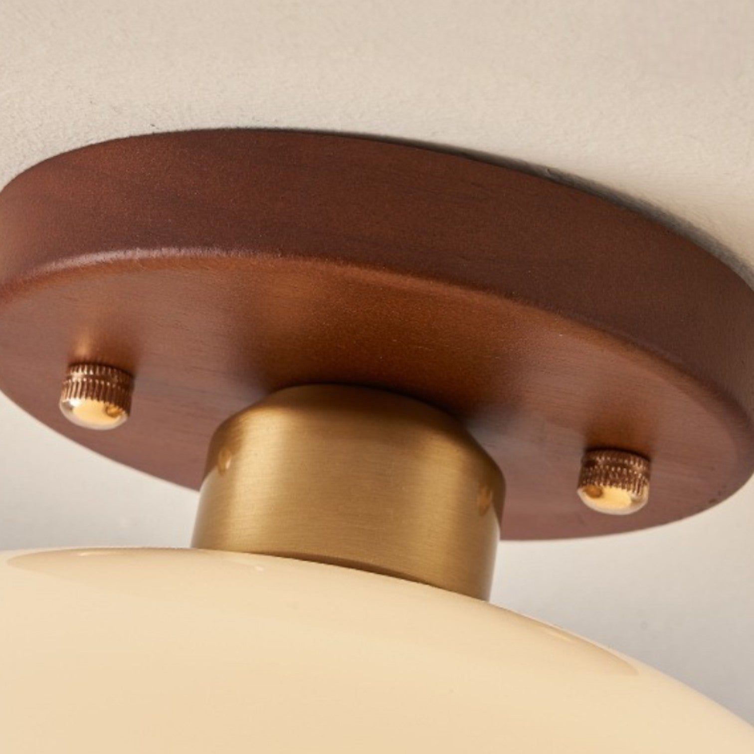 Lampe de Plafond Bauhaus Crème - Design Minimaliste et Élégant