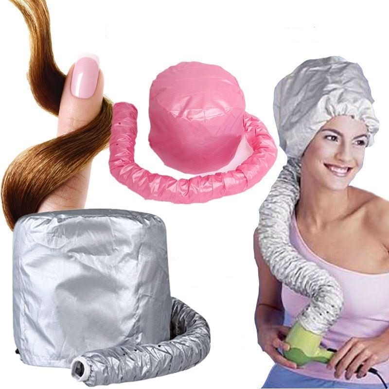 Capuchon de Sèche-Cheveux Rapide - Séchage Efficace et Coiffage Doux