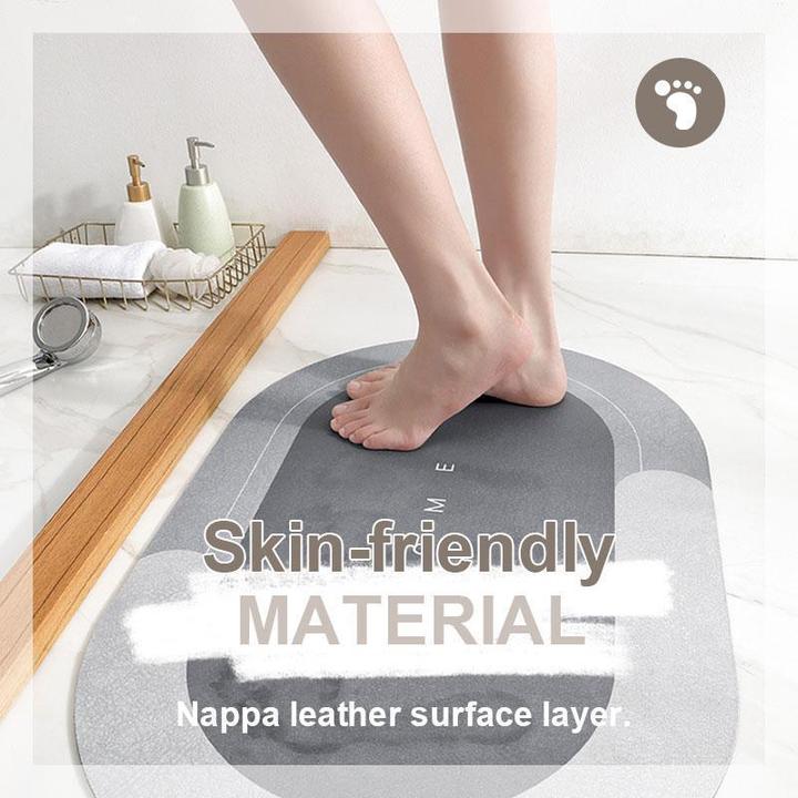 Tapis de Bain Absorbant et Séchant Rapidement - Confort Moelleux et Entretien Facile
