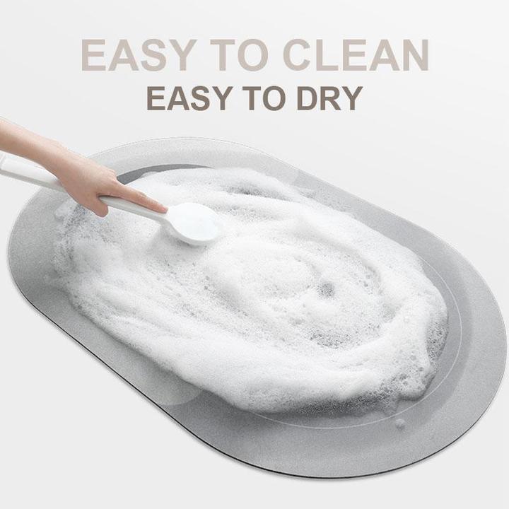 Tapis de Bain Absorbant et Séchant Rapidement - Confort Moelleux et Entretien Facile