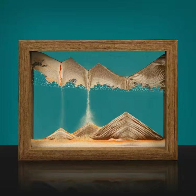 Décoration Murale en Sable 3D - Artisanat Rotatif et Élégant