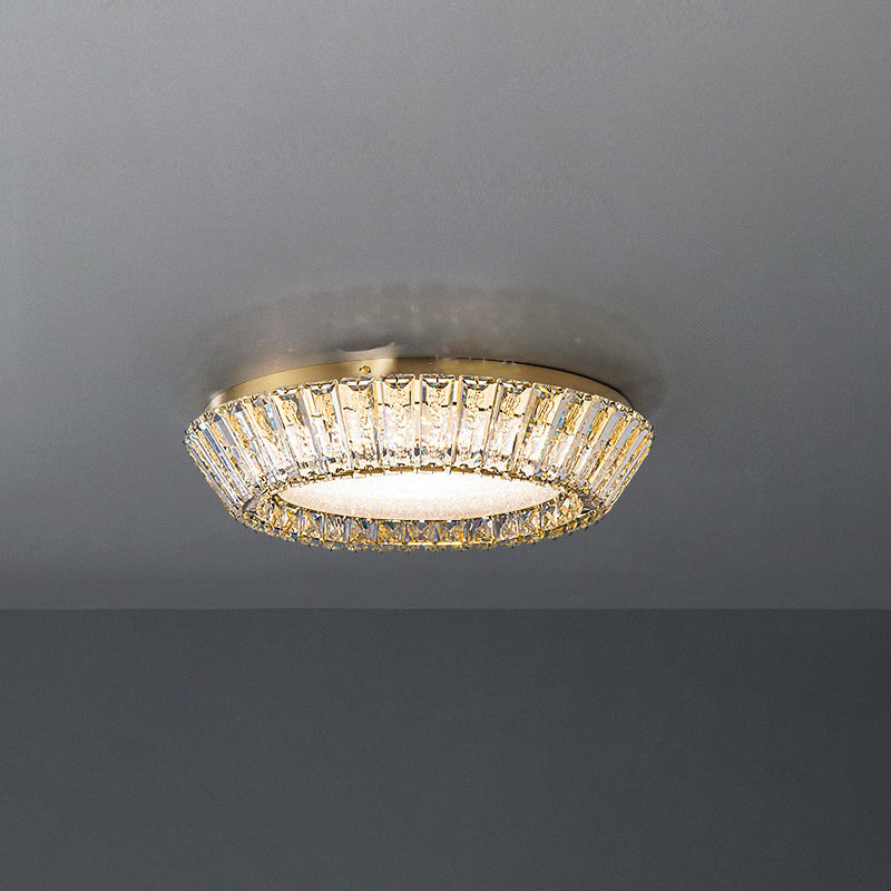 Plafonnier en Cristal K9 - Éclairage Élégant et Changeant