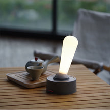 Lampe de Table Rétro à Commutateur - Design Vintage avec Lumière Rechargeable