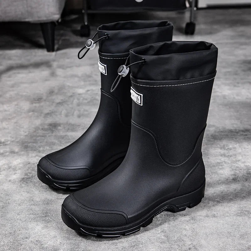 Bottes de Pluie Mi-mollet pour Femmes - Légères et Imperméables avec Adhérence
