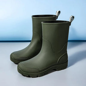 Bottes de Pluie Mi-mollet pour Femmes - Légères et Imperméables avec Adhérence