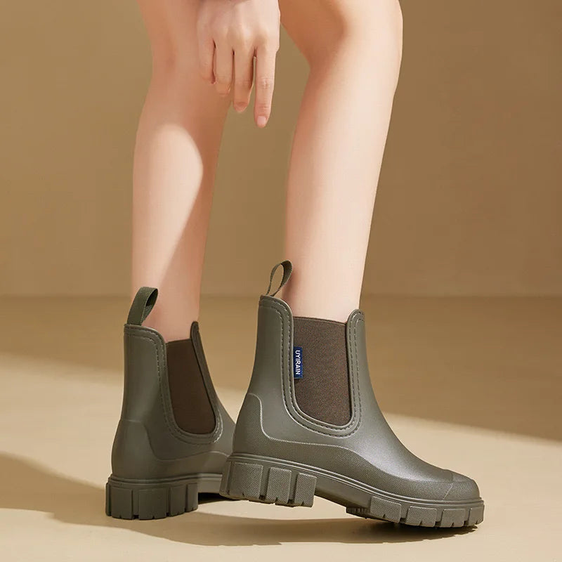 Bottes de Pluie Chelsea Femme - Design Élégant et Imperméable