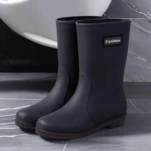 Bottes de Pluie Mi-Mollet pour Femmes - Imperméables et Antidérapantes