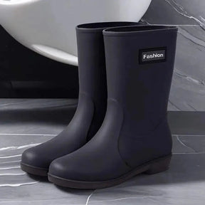 Bottes de Pluie Mi-Mollet pour Femmes - Imperméables et Antidérapantes