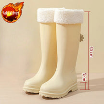 Bottes de Pluie d'Hiver pour Femmes - Imperméables et Confortables par Temps Humide