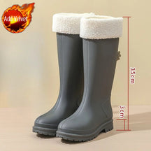 Bottes de Pluie d'Hiver pour Femmes - Imperméables et Confortables par Temps Humide