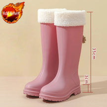 Bottes de Pluie d'Hiver pour Femmes - Imperméables et Confortables par Temps Humide
