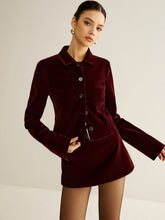 Blazer Court en Velours - Élégance et Confort pour Toutes Occasions