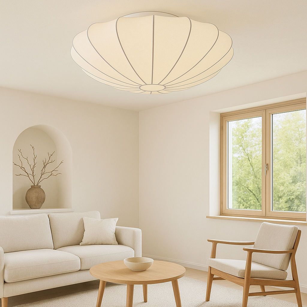 Lampe de Plafond Moderne et Élégante - Design Sculptural et Atmosphère Chaleureuse