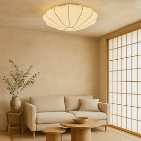 Lampe de Plafond Moderne et Élégante - Design Sculptural et Atmosphère Chaleureuse