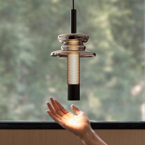 Lampe Suspendue Géométrique LED - Design Contemporain et Réglable