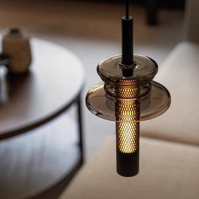 Lampe Suspendue Géométrique LED - Design Contemporain et Réglable