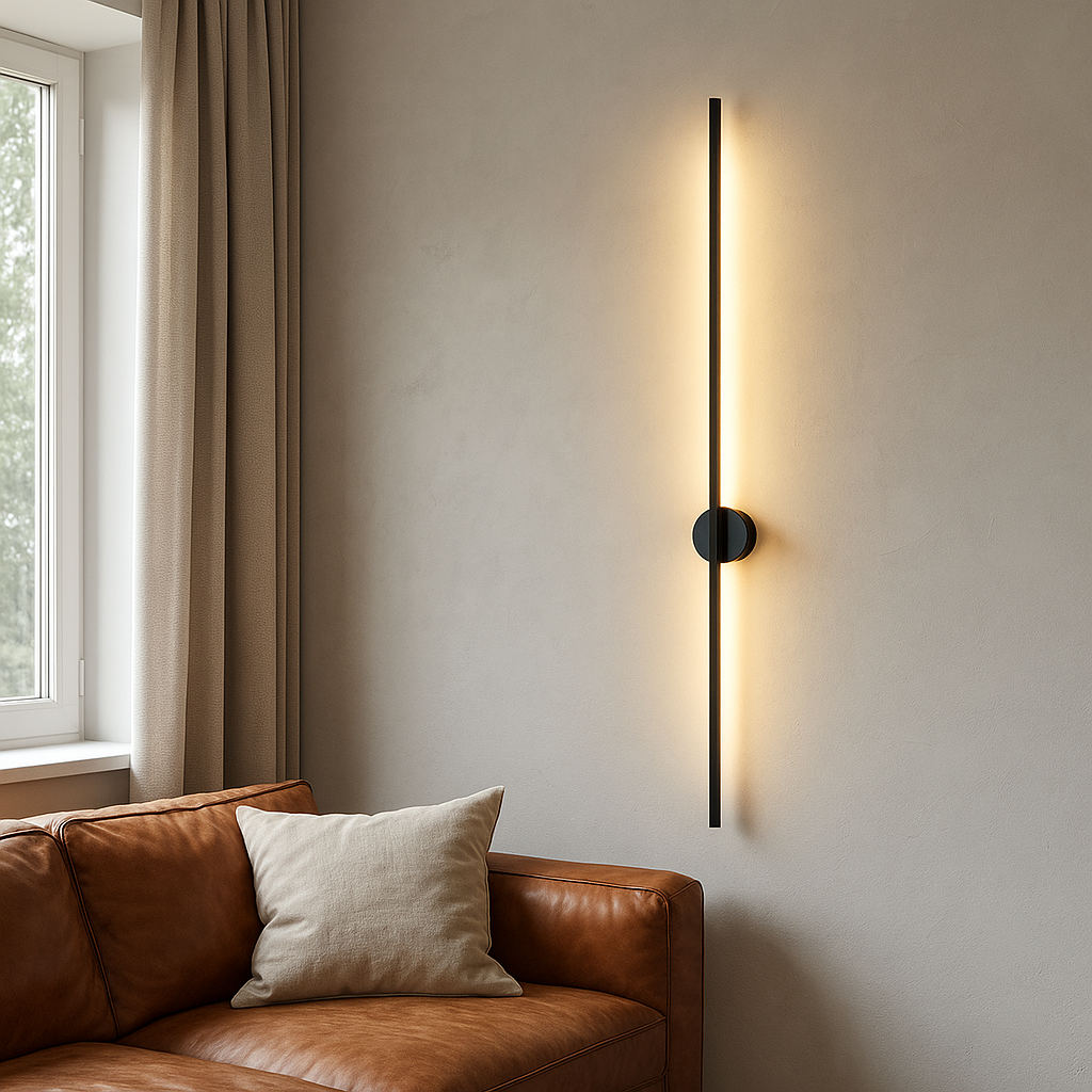 Applique Murale Linéaire Moderne - Design Élégant et Atmosphère Chaleureuse