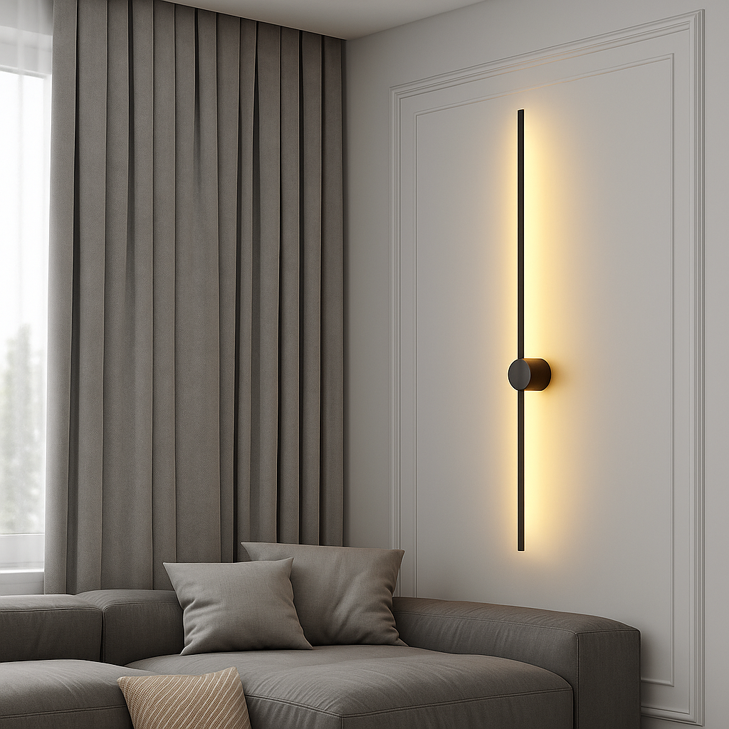 Applique Murale Linéaire Moderne - Design Élégant et Atmosphère Chaleureuse