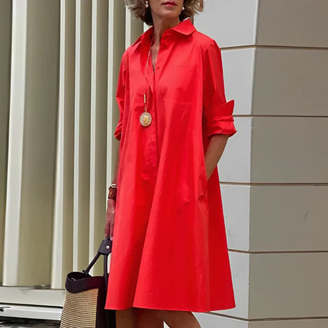 Robe Longue Élégante pour Femmes - Confort et Style Printanier Raffiné