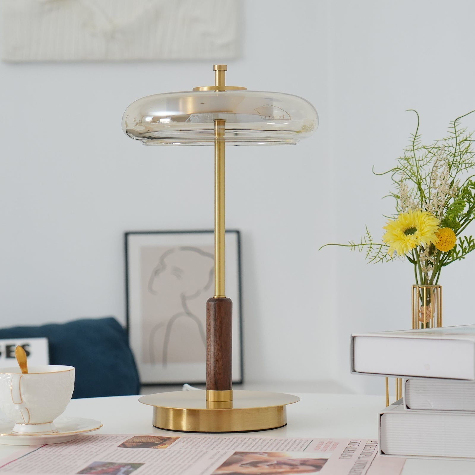 Lampe de Table Football - Design Élégant avec Lumière Chaude