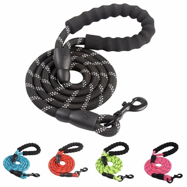 Laisse Réfléchissante pour Chien - Nylon Durable et Crochet Rotatif 360°