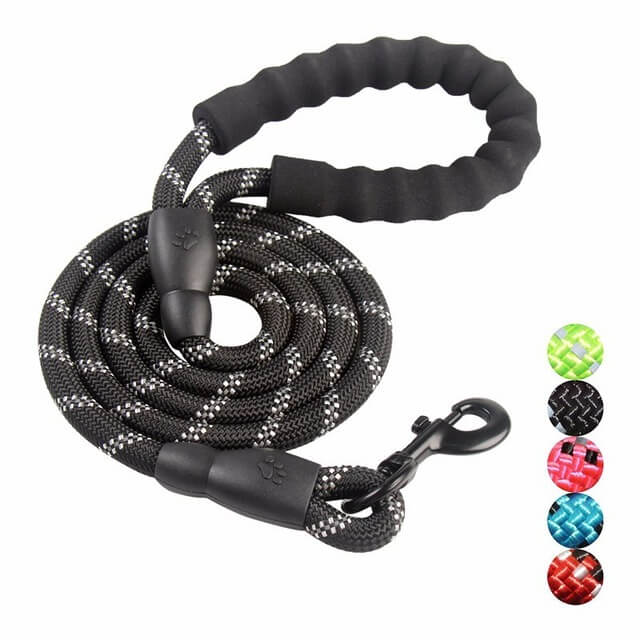 Laisse Réfléchissante pour Chien - Nylon Durable et Crochet Rotatif 360°