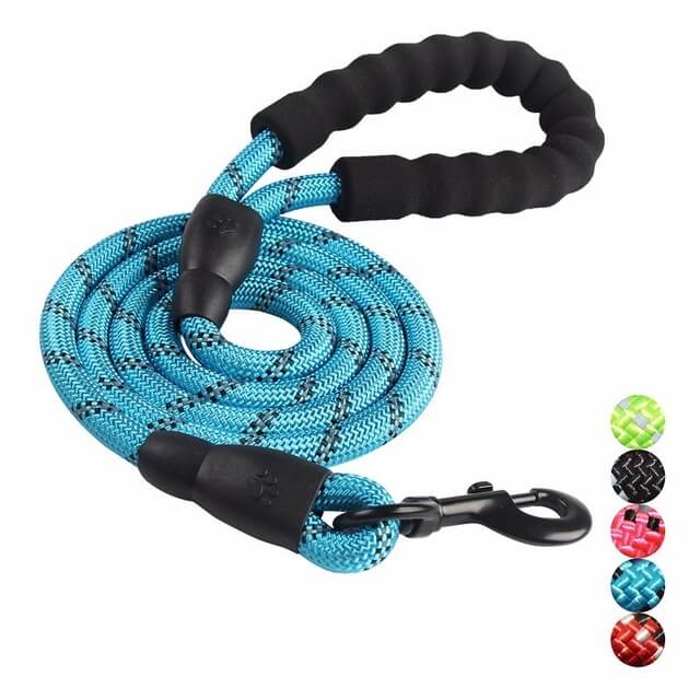 Laisse Réfléchissante pour Chien - Nylon Durable et Crochet Rotatif 360°