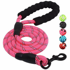 Laisse Réfléchissante pour Chien - Nylon Durable et Crochet Rotatif 360°