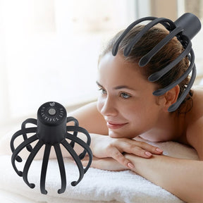 Massager de Tête Électrique - Relaxation Profonde et Soins du Cuir Chevelu