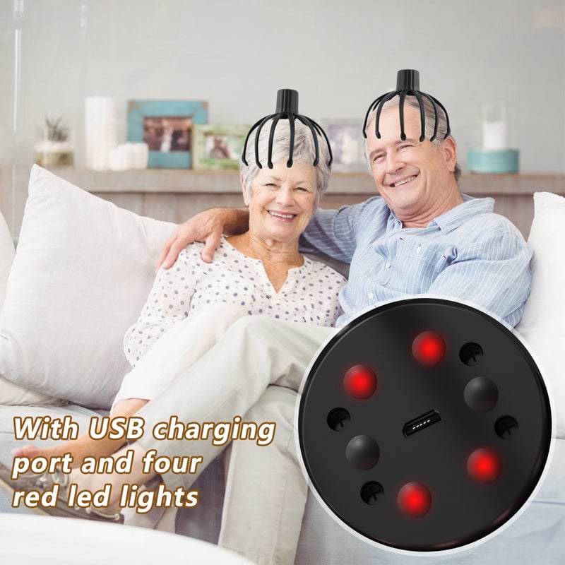 Massager de Tête Électrique - Relaxation Profonde et Soins du Cuir Chevelu