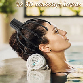 Massager de Tête Électrique - Relaxation Profonde et Soins du Cuir Chevelu
