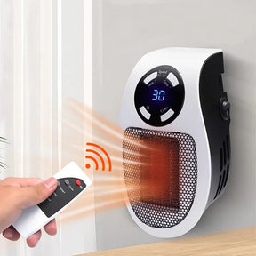 Chauffage Électrique Portable avec Télécommande - Réchauffement Rapide et Sécurisé