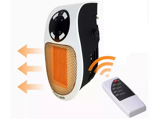 Chauffage Électrique Portable avec Télécommande - Réchauffement Rapide et Sécurisé