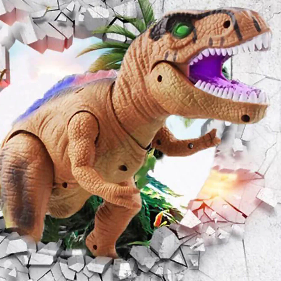 Dinosaur Interactif à Télécommande - Marche, Rugit et S'Illumine