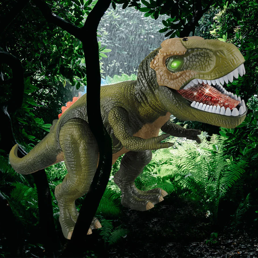 Dinosaur Interactif à Télécommande - Marche, Rugit et S'Illumine