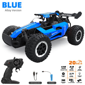 Voiture RC Tout-Terrain Haute Vitesse - Alliage Durable et Facile à Contrôler