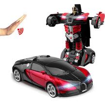 Voiture Robot Télécommandée Transformable - Jouet Amusant avec Lumières et Musique