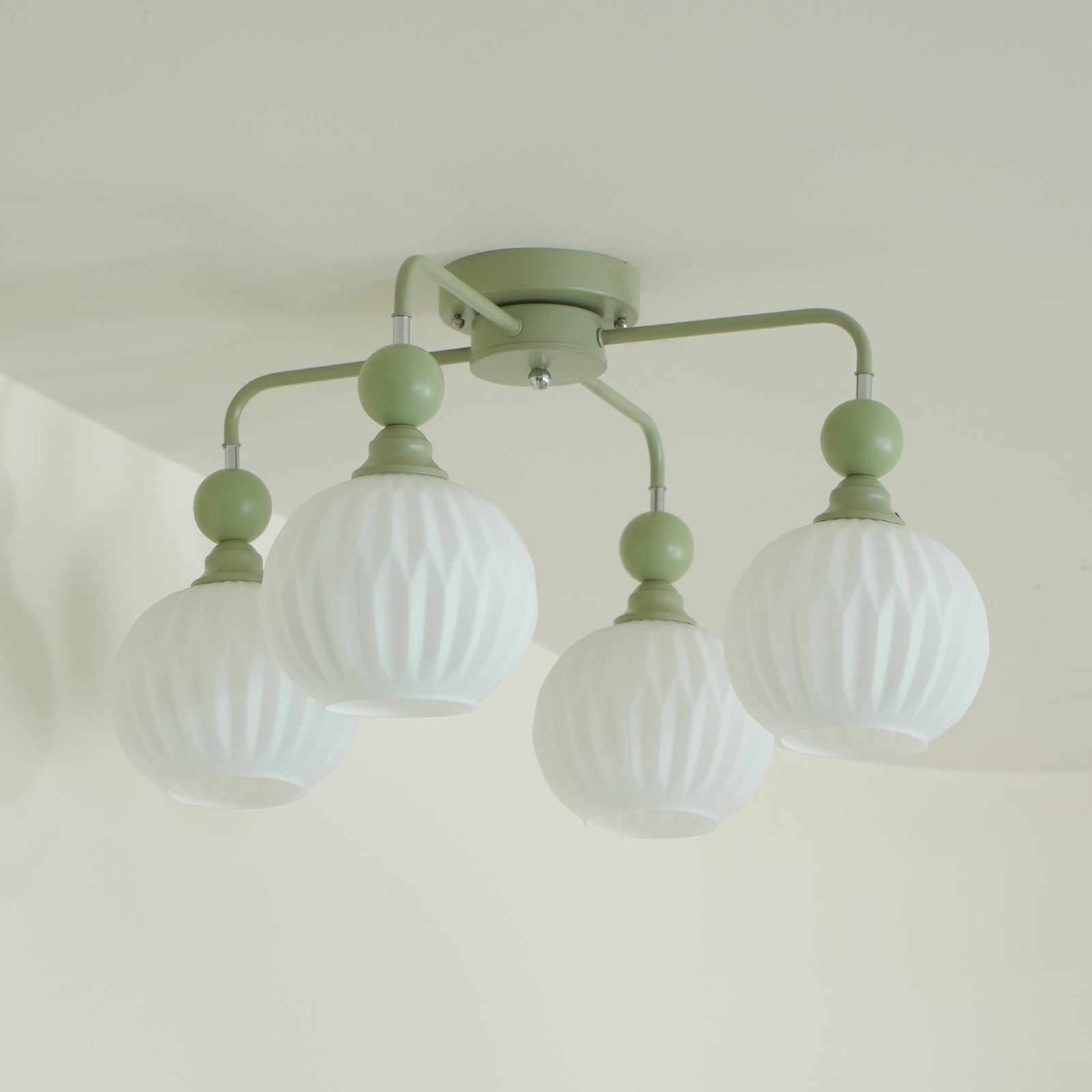 Lampe de Plafond Élégante en Verre - Design Moderne et Lumière Chaude