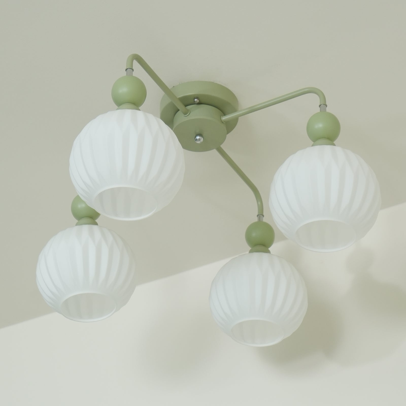 Lampe de Plafond Élégante en Verre - Design Moderne et Lumière Chaude