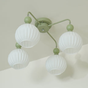 Lampe de Plafond Élégante en Verre - Design Moderne et Lumière Chaude