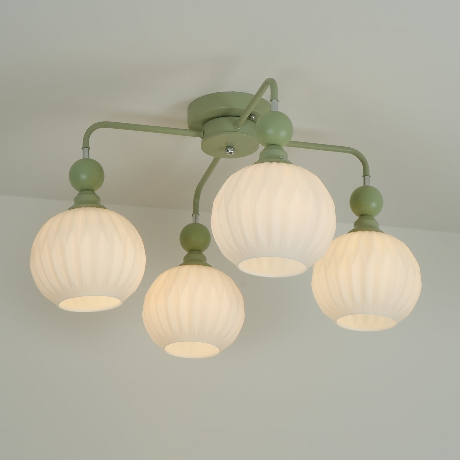 Lampe de Plafond Élégante en Verre - Design Moderne et Lumière Chaude