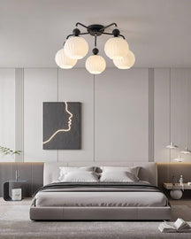 Lampe de Plafond Élégante en Verre - Design Moderne et Lumière Chaude