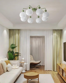 Lampe de Plafond Élégante en Verre - Design Moderne et Lumière Chaude