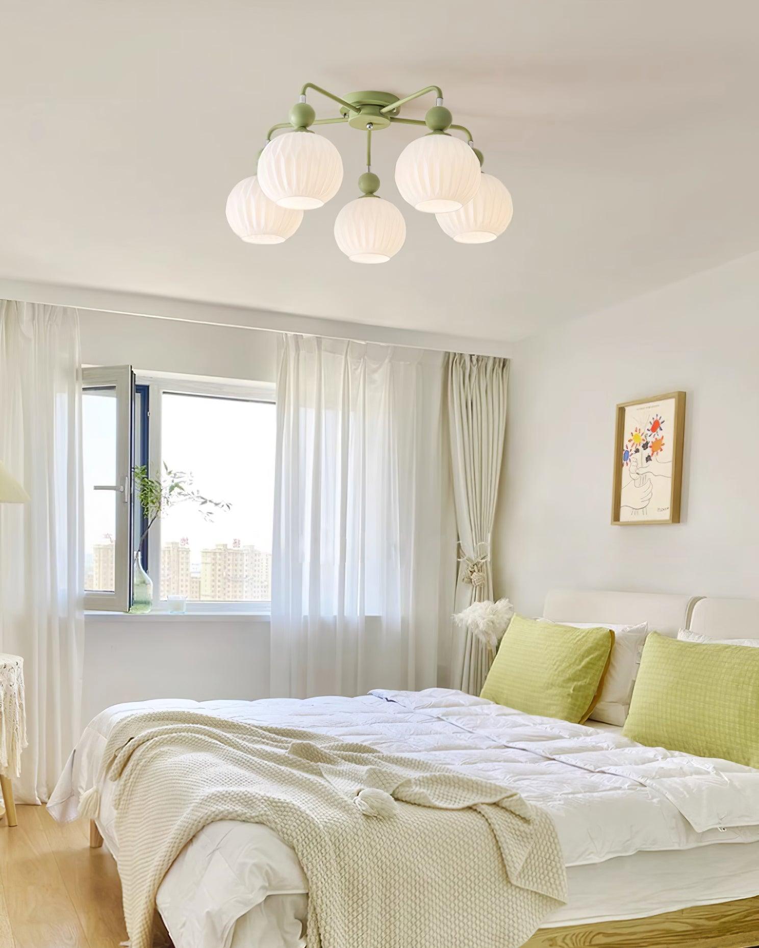 Lampe de Plafond Élégante en Verre - Design Moderne et Lumière Chaude