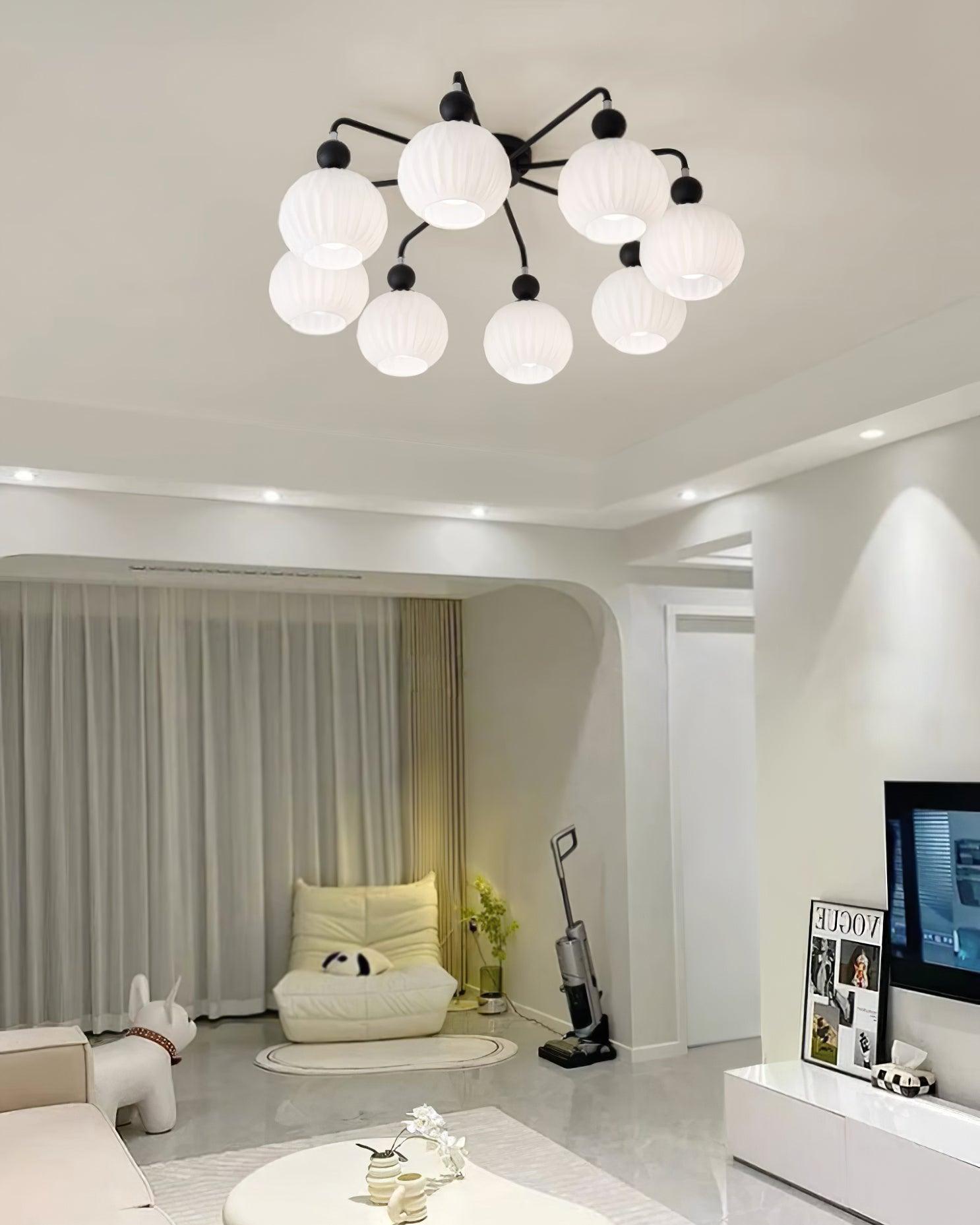 Lampe de Plafond Élégante en Verre - Design Moderne et Lumière Chaude