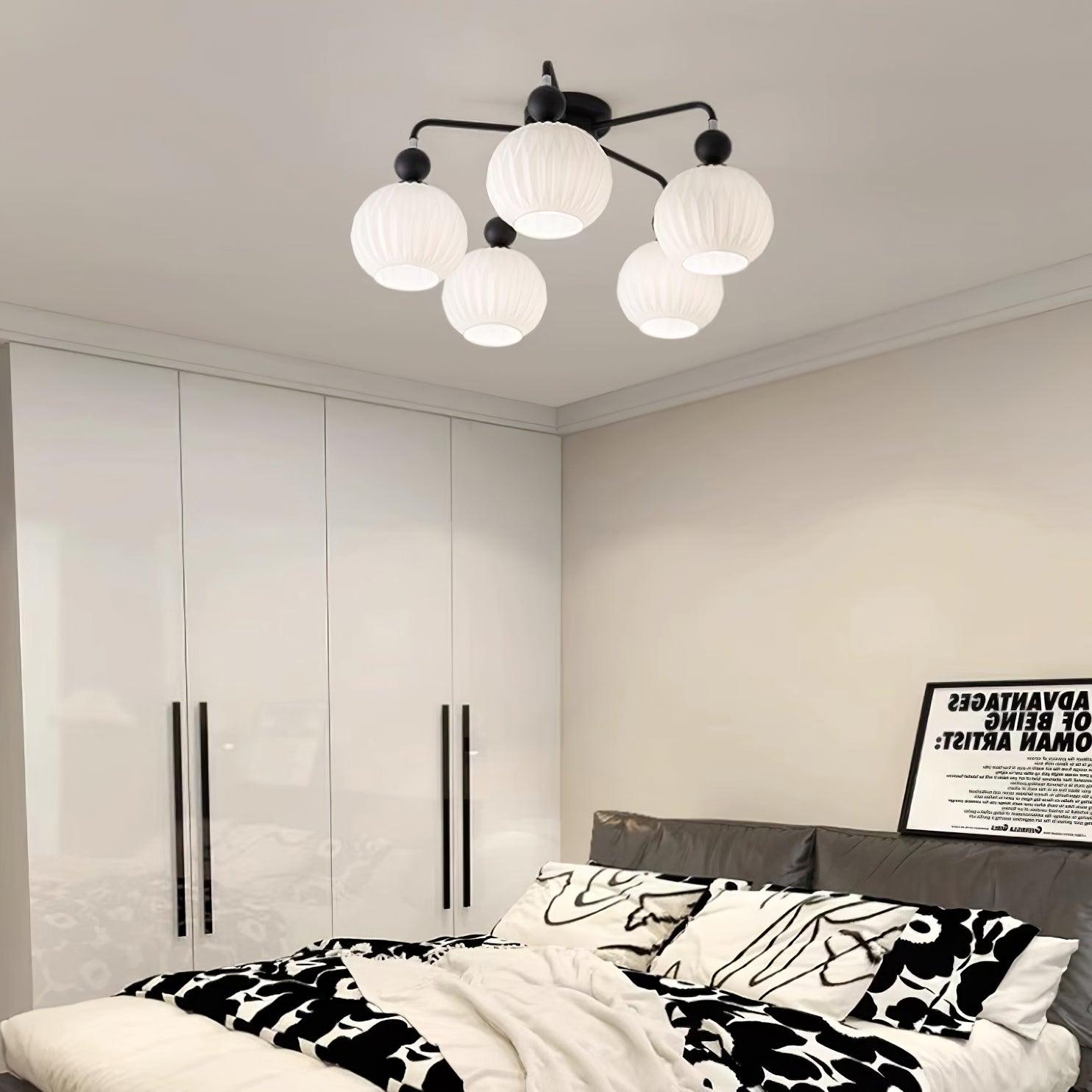 Lampe de Plafond Élégante en Verre - Design Moderne et Lumière Chaude
