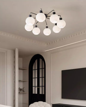 Lampe de Plafond Élégante en Verre - Design Moderne et Lumière Chaude